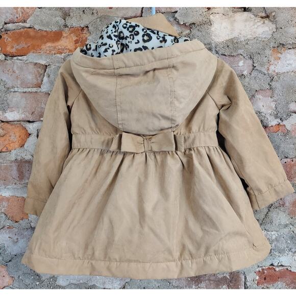 Tahari Jacket Toddler Girls Sz 2t Brown Tan Animal Print Lining D1 - Picture 3 of 3